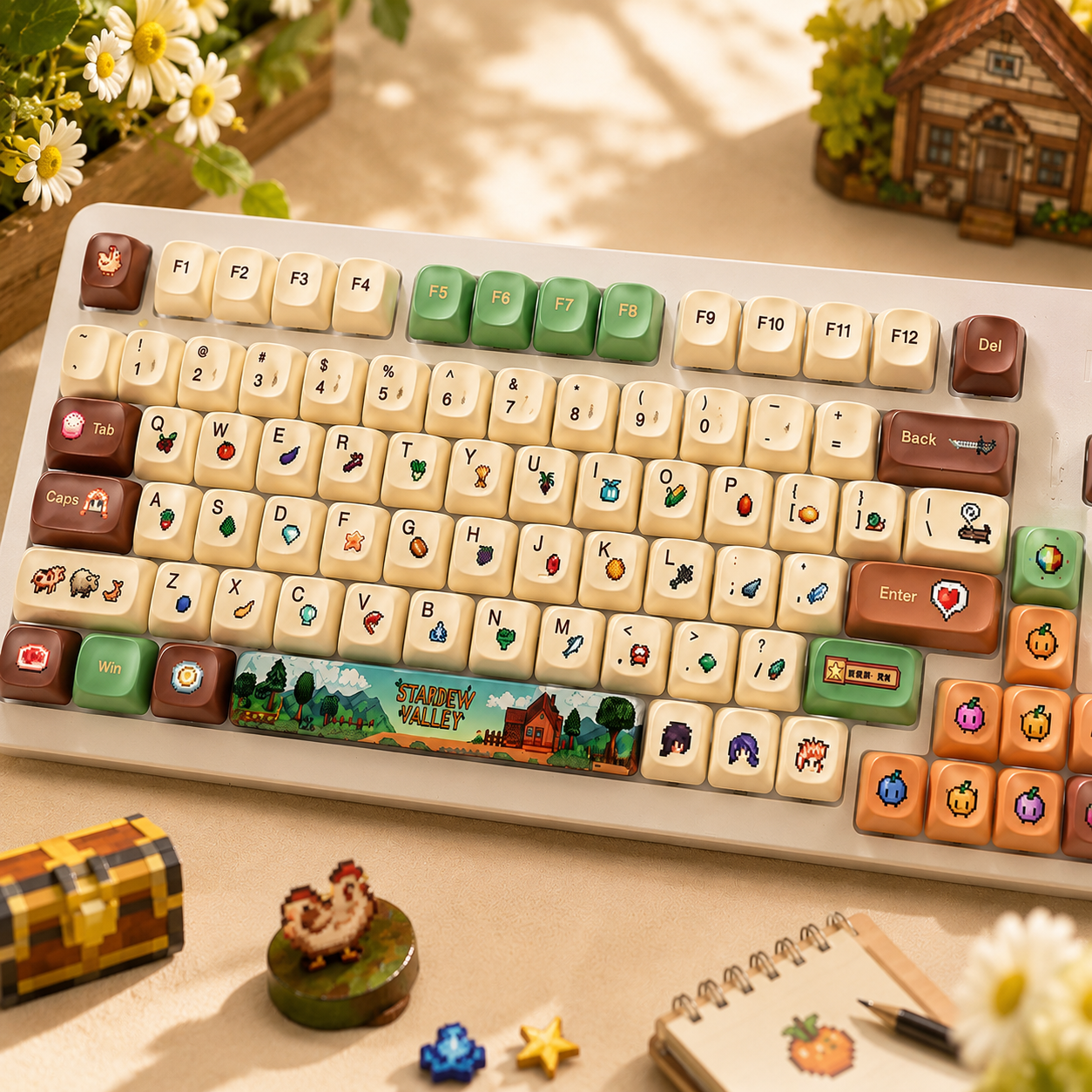 Stardew Valley themed keycap set